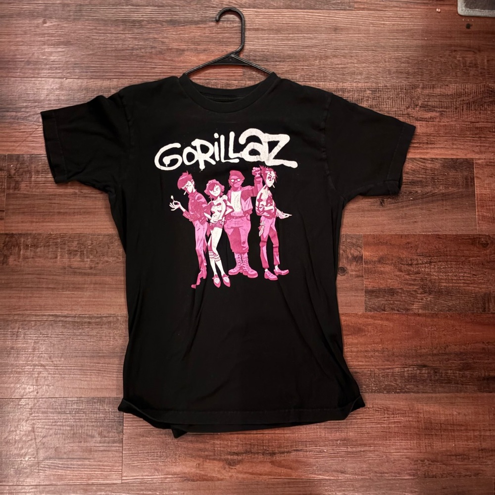 Purple pink Gorillaz black alternative tee